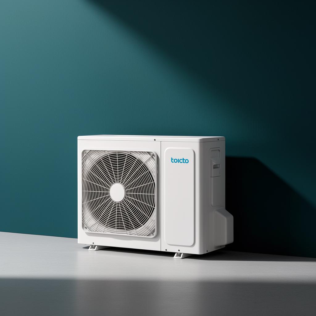 Moderne Wärmepumpe im Technikraum